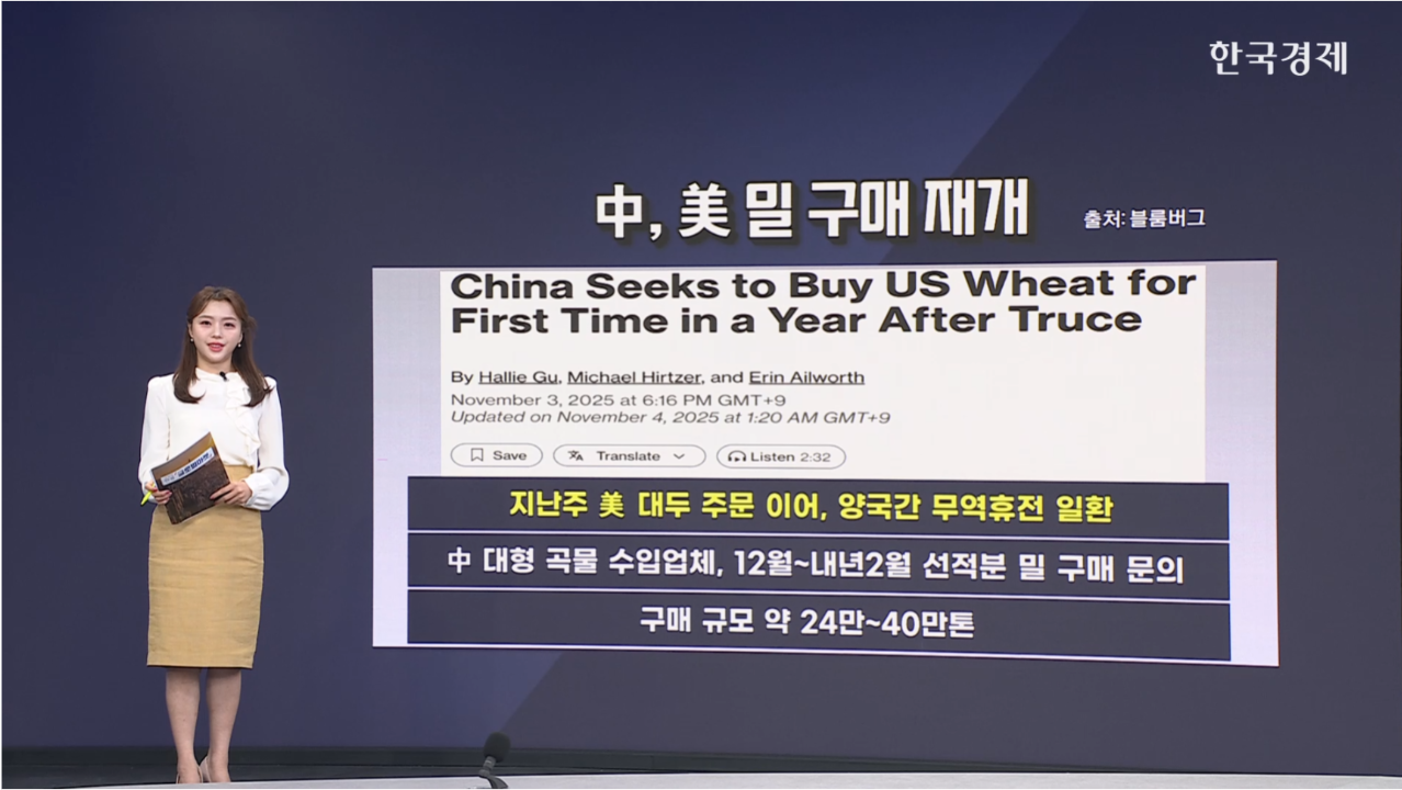 밀 2%↑...中, 美 밀 구매 재개 가능성 -[원자재 시황]