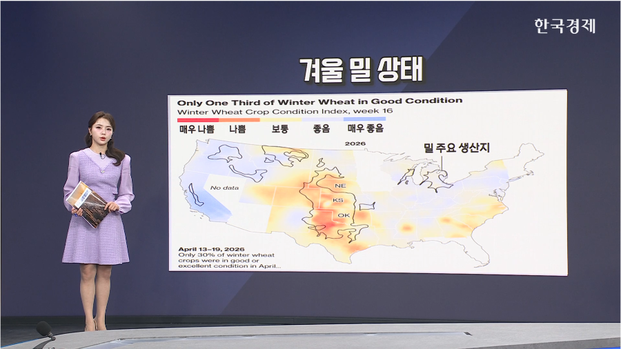美 봄 가뭄 심화...밀 수확량 감소 전망 [글로벌 머니플로우]