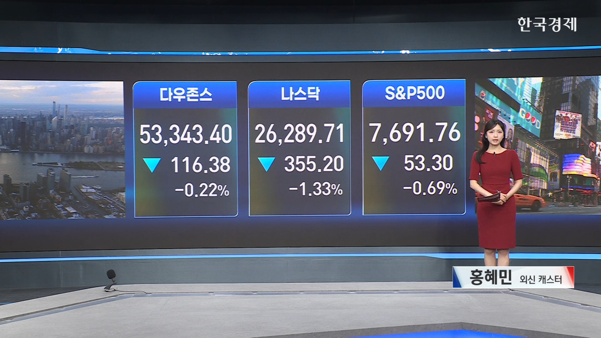 美 증시, 유가·장기금리 상승에 하락… S&P500 사흘 연속 내림세-[글로벌 마감 시황]