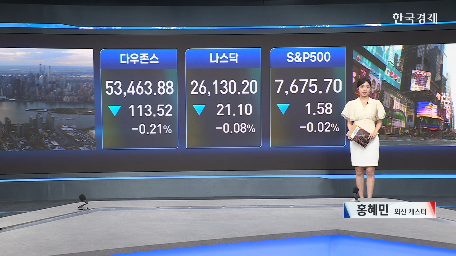 美 증시, 물가 지표 부담에 관망세...엔비디아 실적 신기록-[글로벌 마감 시황]