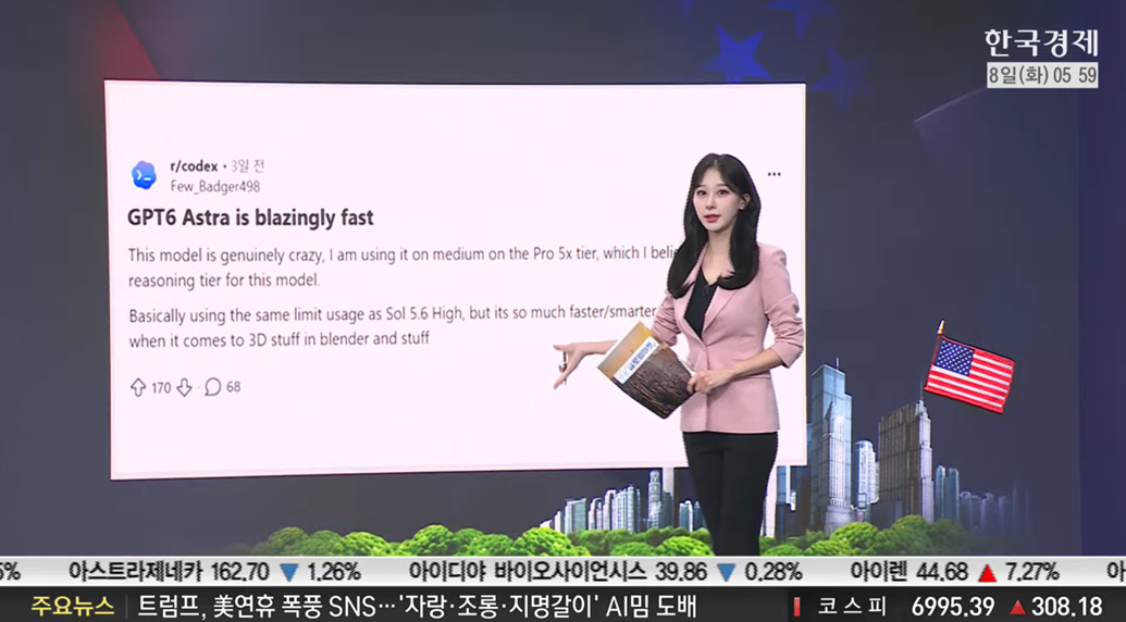 “AGI가 도래했다”…오픈AI 'GPT-6 아스트라' 공개에 글로벌 증시 출렁-[美증시 특징주]