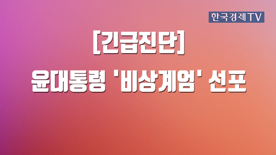 [긴급진단] 윤대통령 '비상계엄' 선포