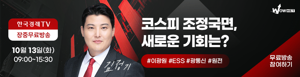 와우넷 장중 방송 (10/13)