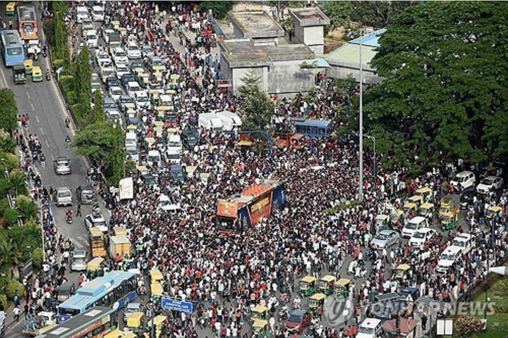 지난 6월 압사 사고 발생한 인도 크리켓 우승 행사. (사진=연합뉴스)