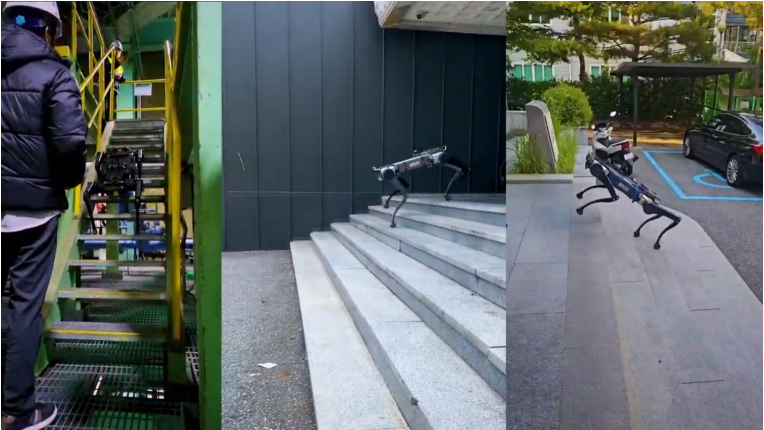 레인보우로보틱스 'RBQ 시리즈' 기술 시연 모습. (사진=레인로보틱스)