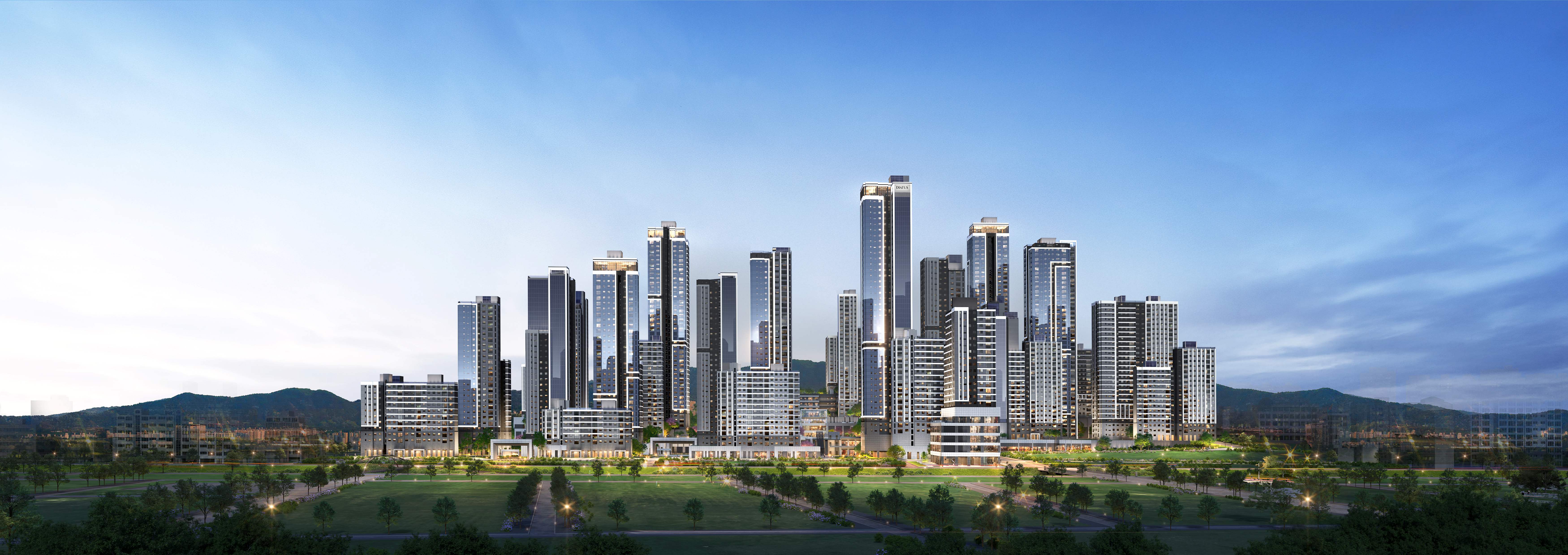 DL이앤씨·삼성물산 컨소, 증산4구역 도심공공복합사업 단지 투시도. DL이앤씨 제공