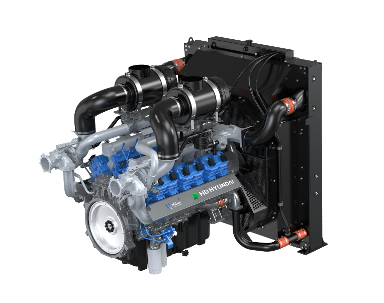 22리터급 발전용 대형 수소엔진 'HX22'. (사진=HD현대사이트솔루션)
