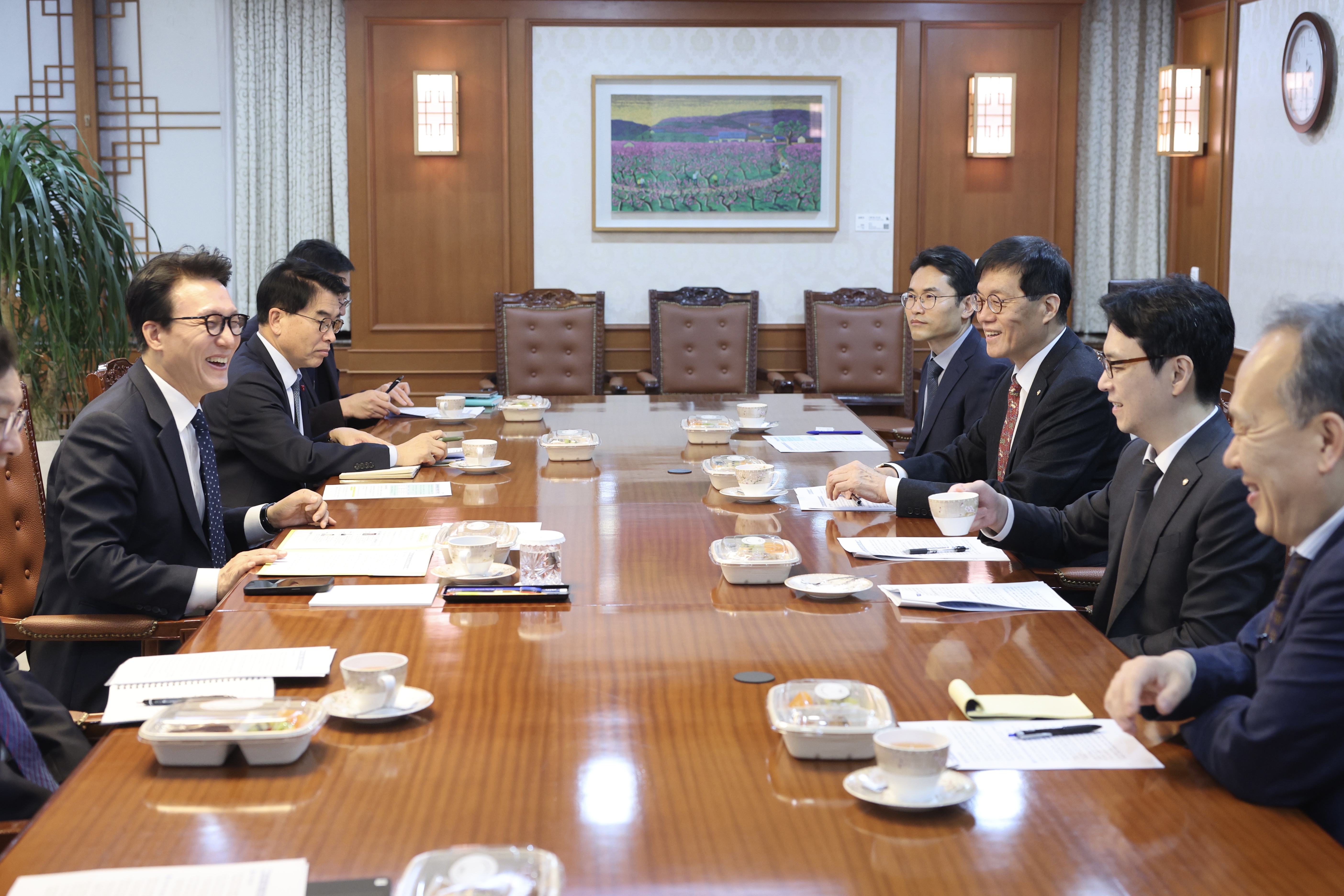 김민석 국무총리-이창용 한은총재 경제현안 간담회 