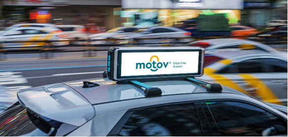 차량지붕면 장착형 이동형 데이터 수집장치(Motov VRD) 제품사진. 사진제공=모토브