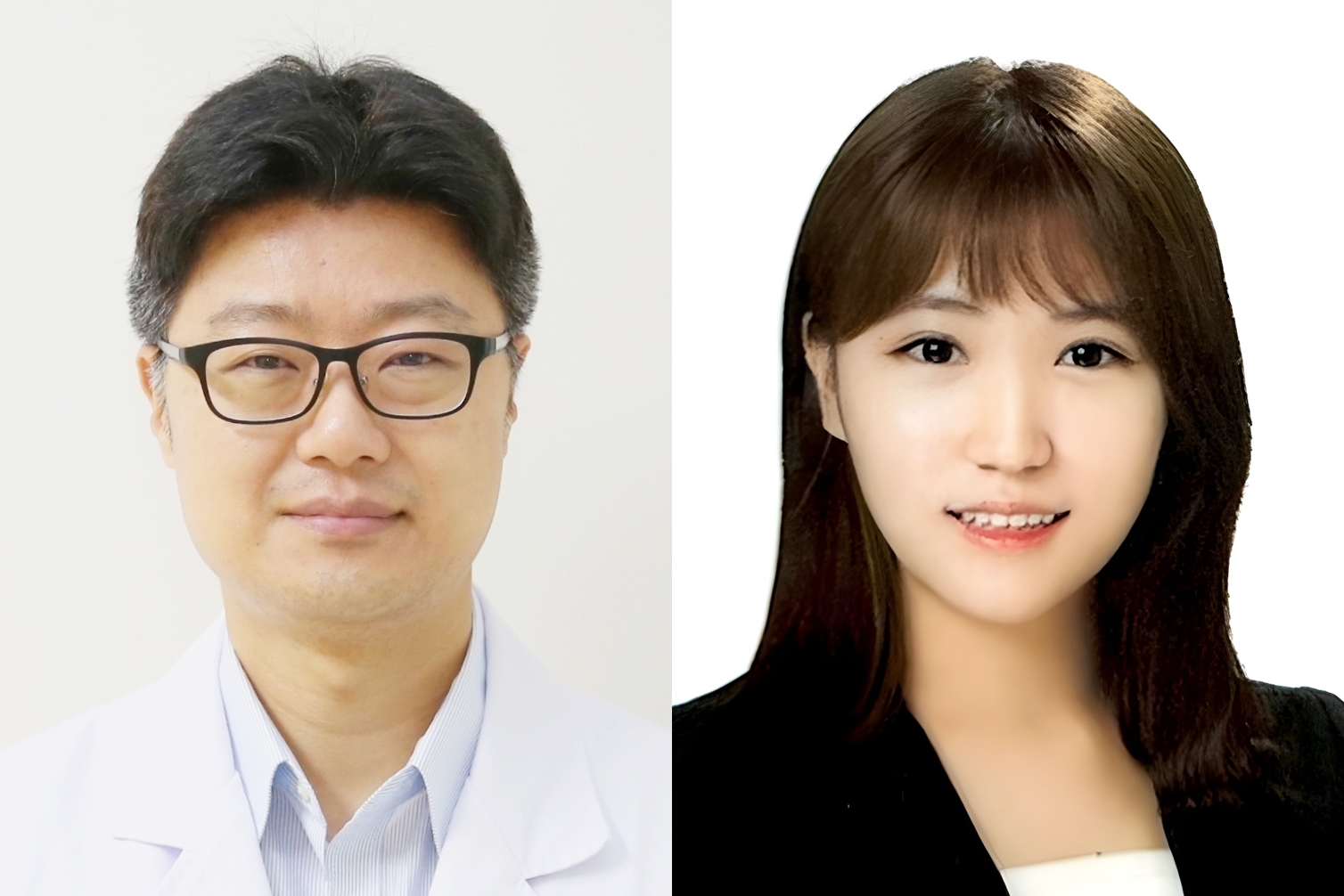 왼쪽부터 진준오 교수, 김소정 연구원.