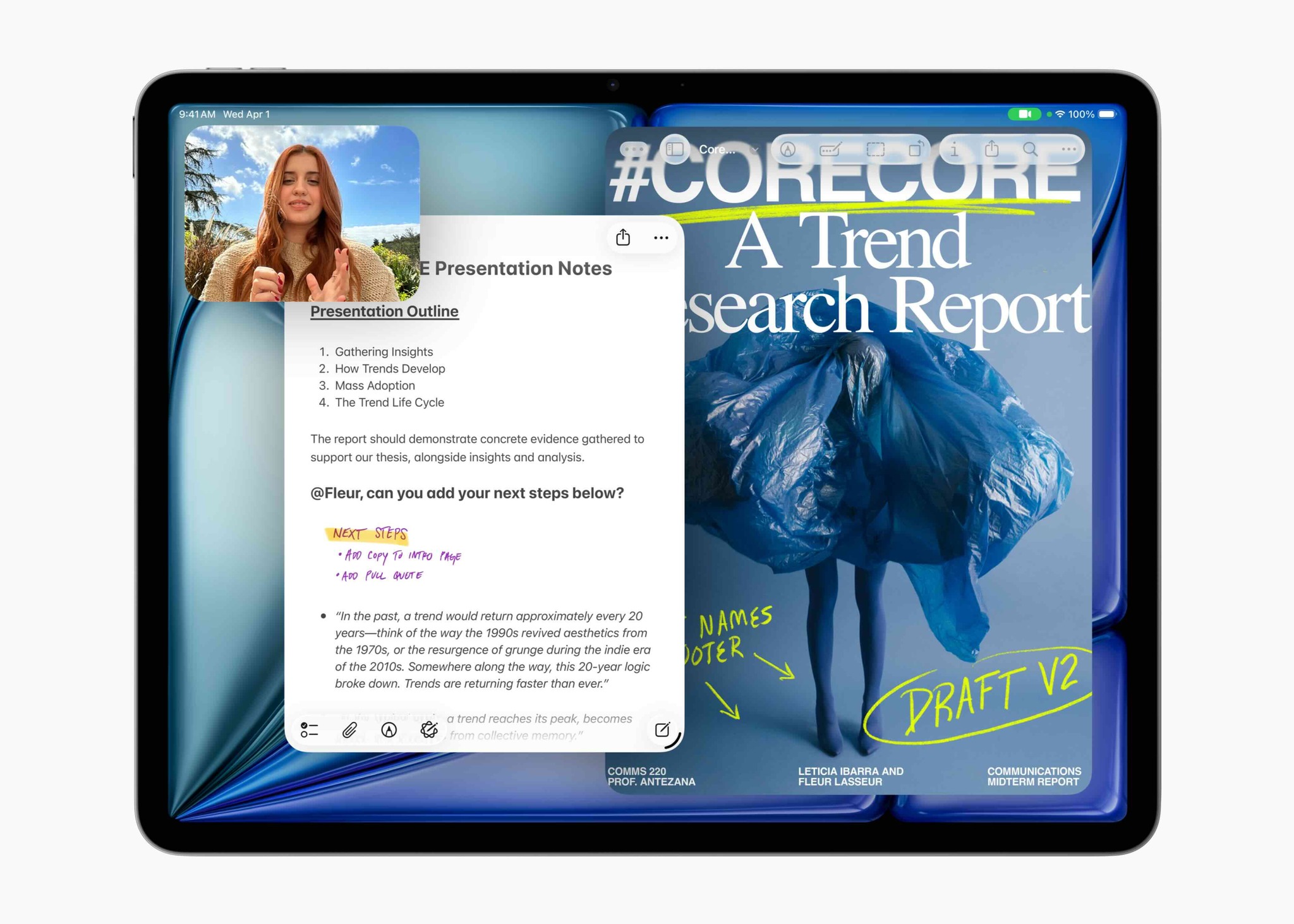 신형 '아이패드 에어' 제품 사진.