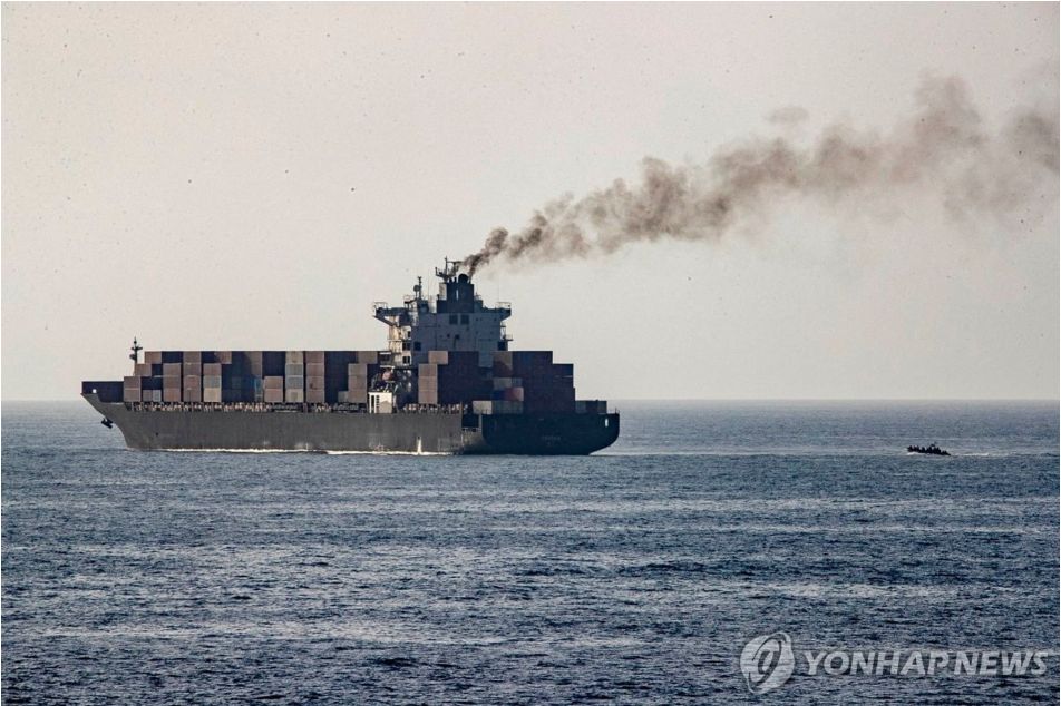 이란 화물선 투스카호. (사진=미중부사령부/로이터 연합뉴스)