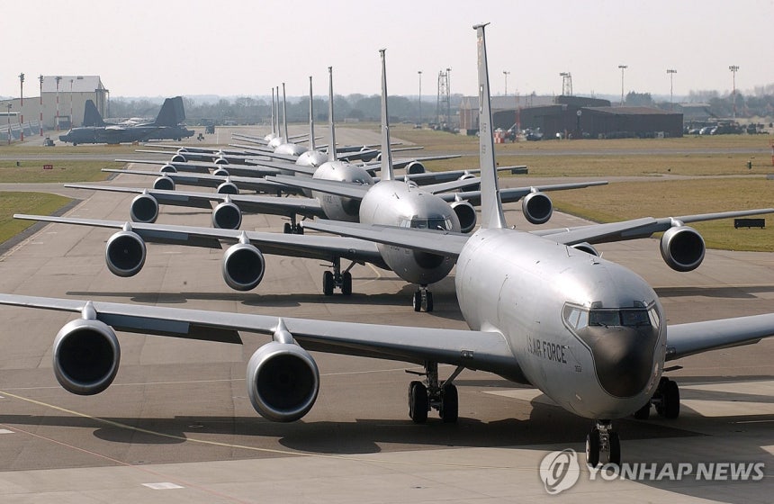 미 공중급유기 KC-135. 사진=연합뉴스