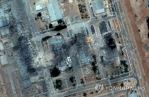 미국 공습에 파괴된 이란 이스파한 핵시설. 사진=연합뉴스