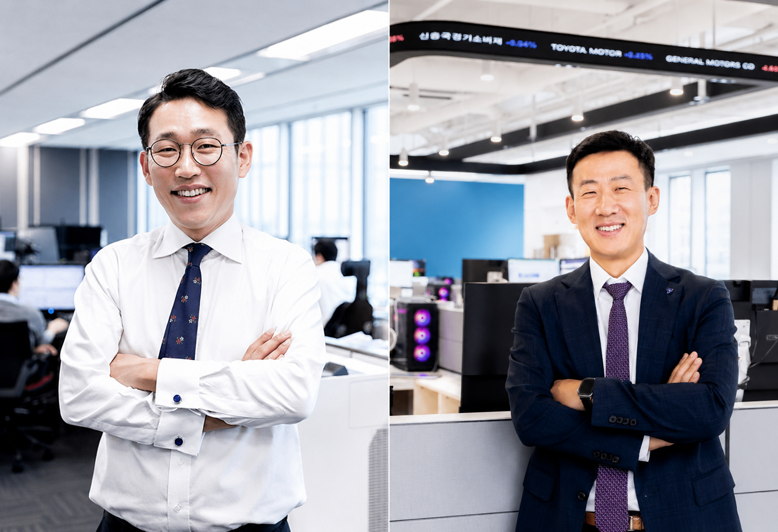 황성환 타임폴리오자산운용 대표이사(왼)·차문현 타임폴리오자산운용 부사장(오). 제공=타임폴리오자산운용.