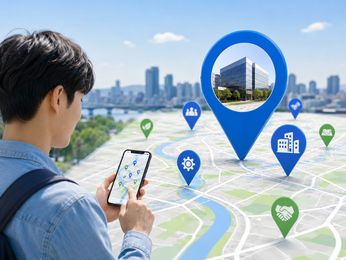 기업성장브릿지MAP'을 설명하기 위해 AI로 제작된 이미지입니다