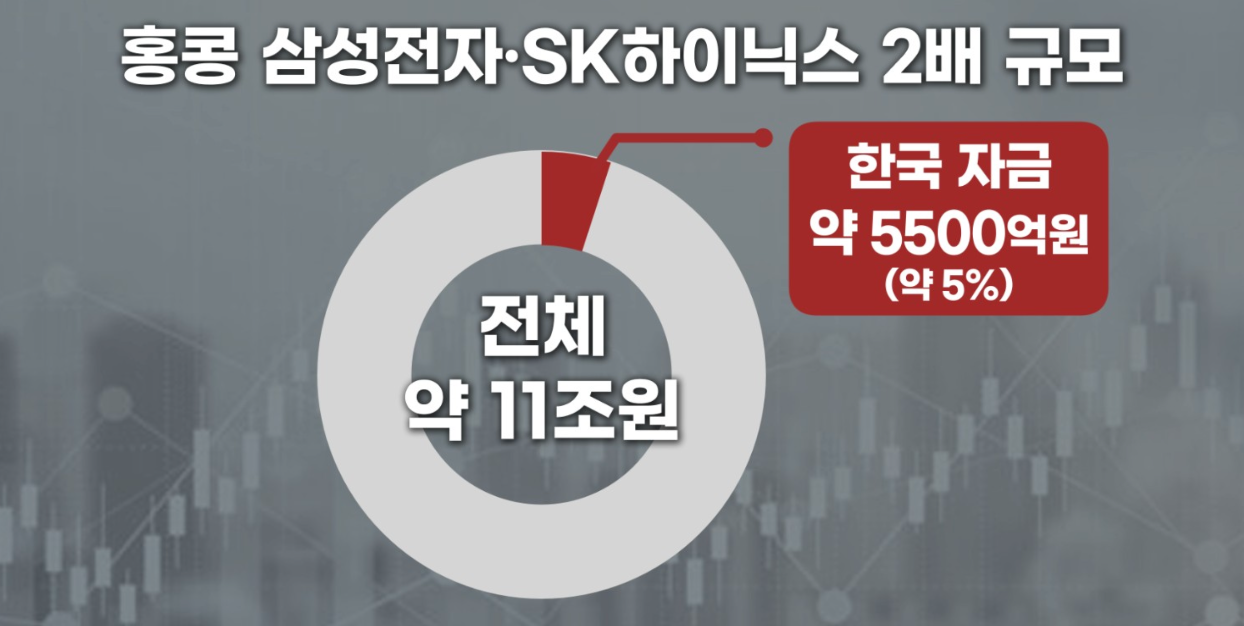 지난 5월 기준 홍콩에 상장된 삼성전자, SK하이닉스 2배 상품의 규모는 한화 11조원 규모였다. 이 중 국내 투자자들이 보유한 금액은 약 5500억원 정도였다. 환율에 극단적인 영향을 미칠만큼의 규모는 아니었던 셈이다. 