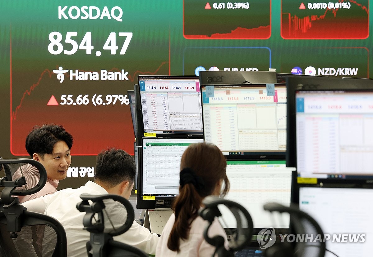 숨고르기는 하루면 끝! 코스닥 7% 폭등하며 850선 수직 상승
