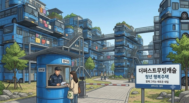 황희 더불어민주당 의원이 제안한 ‘버스하우스’를 풍자하는 이미지. SNS