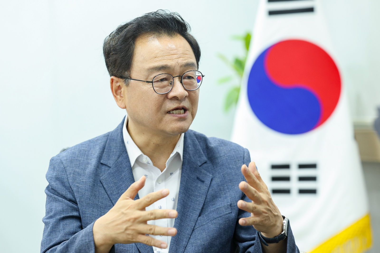 민경선 고양특례시장이 UN 글로벌 AI 허브 유치 추진 계획과 고양시의 AI 산업 거점 도약 구상을 밝히고 있다. 사진=고양특례시 제공