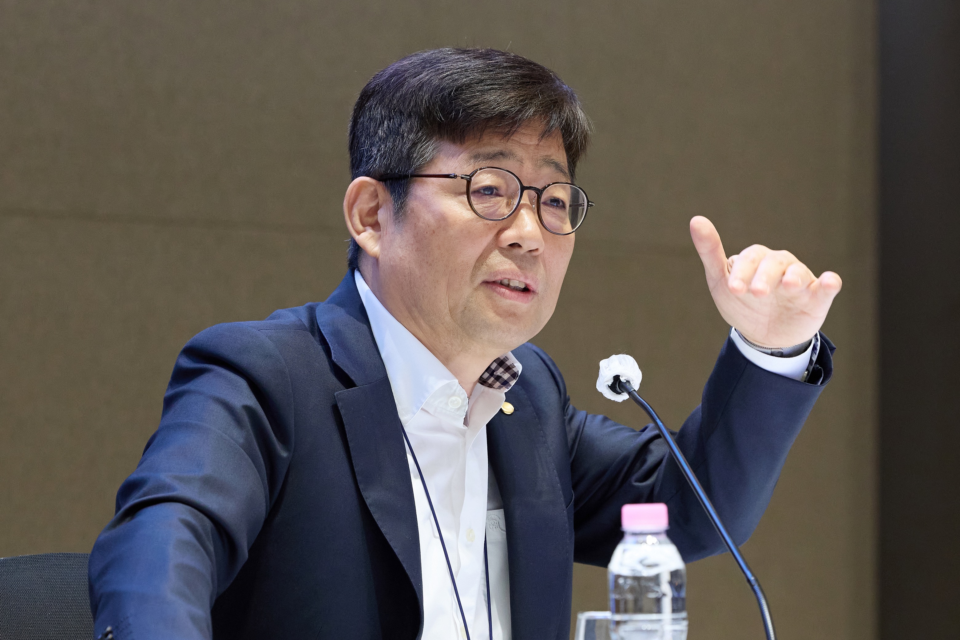 유상대 한국은행 부총재가 11일 오전 서울 중구 한국은행 별관에서 열린 기자간담회에서 발언하고 있다. (사진: 한국은행)
