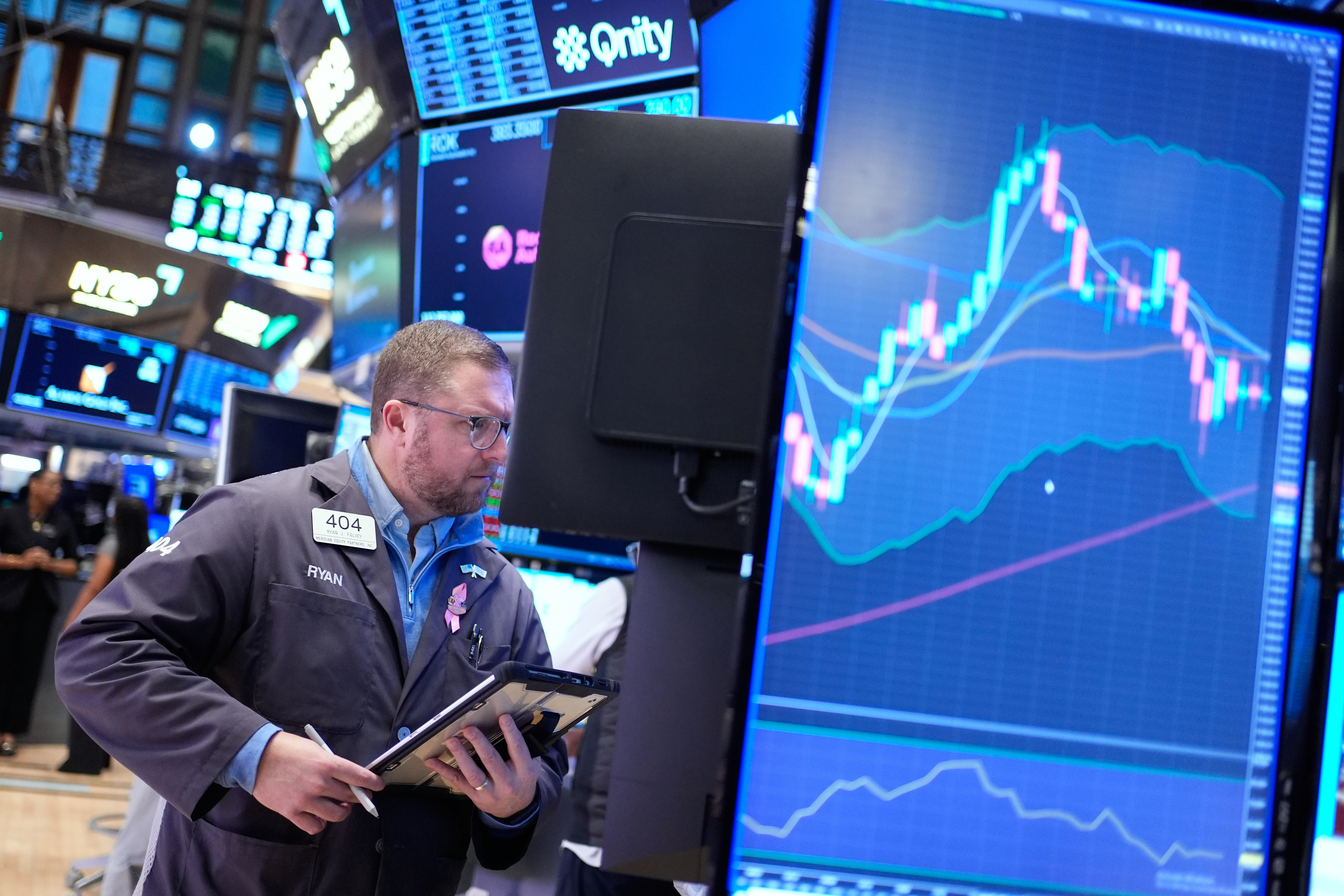 미국 뉴욕증권거래소(NYSE) 트레이더. 사진=AP/연합뉴스