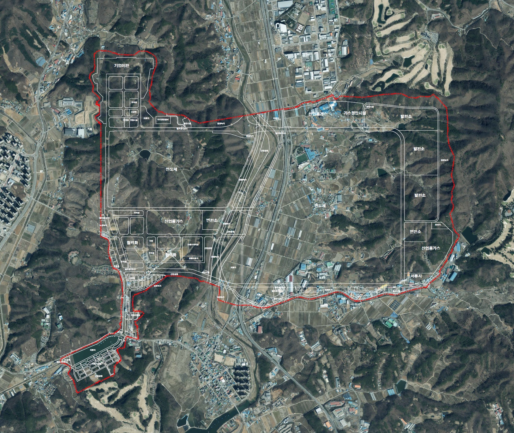 용인산단 부지 항공사진_사진=한국토지주택공사