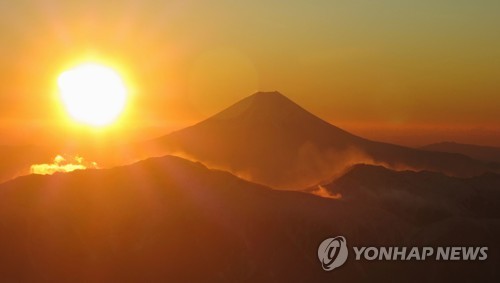 후지산 일출. 사진=연합뉴스