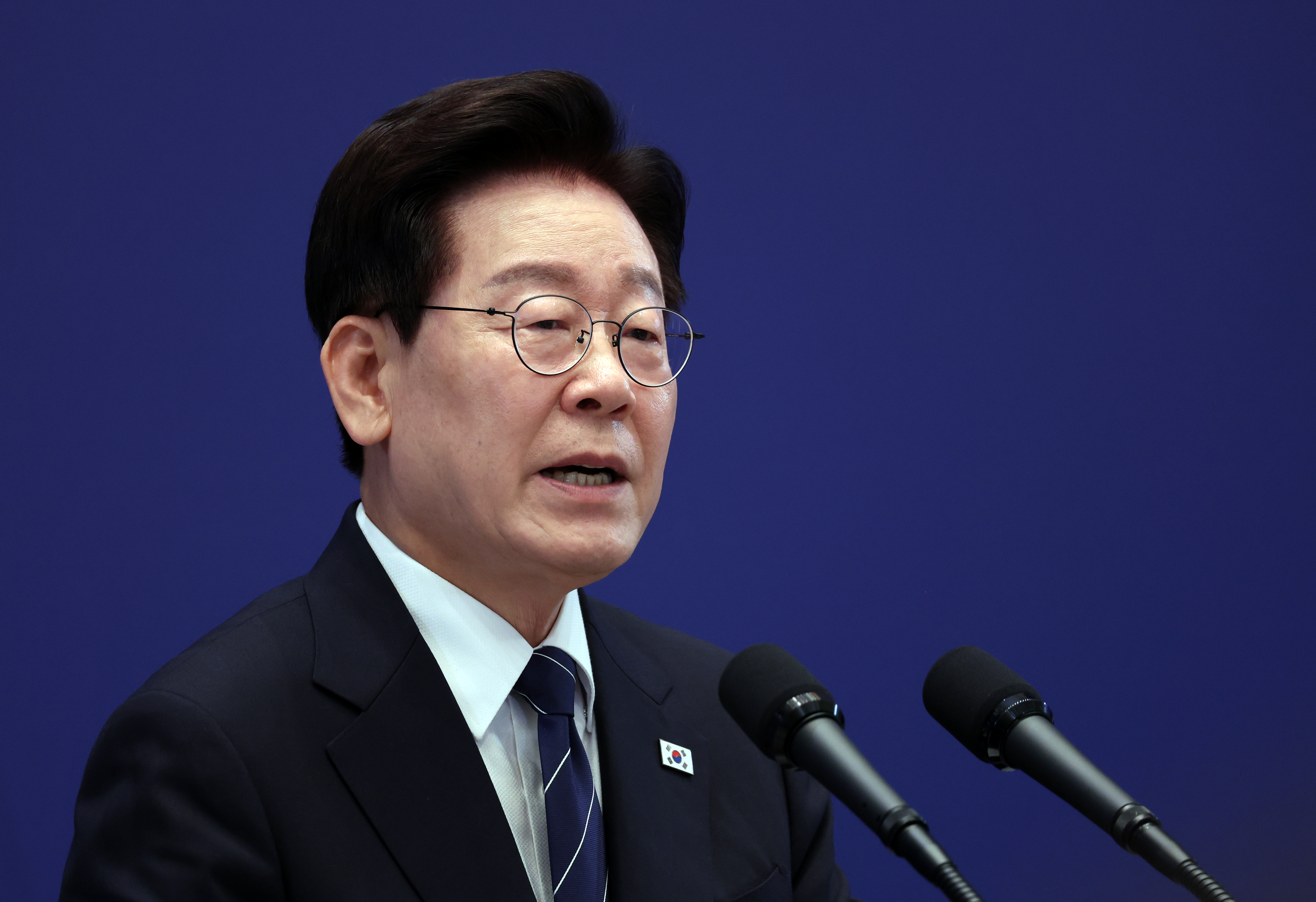이재명 대통령이 18일 청와대 영빈관에서 기자회견을 하고 있다. 사진=연합뉴스
