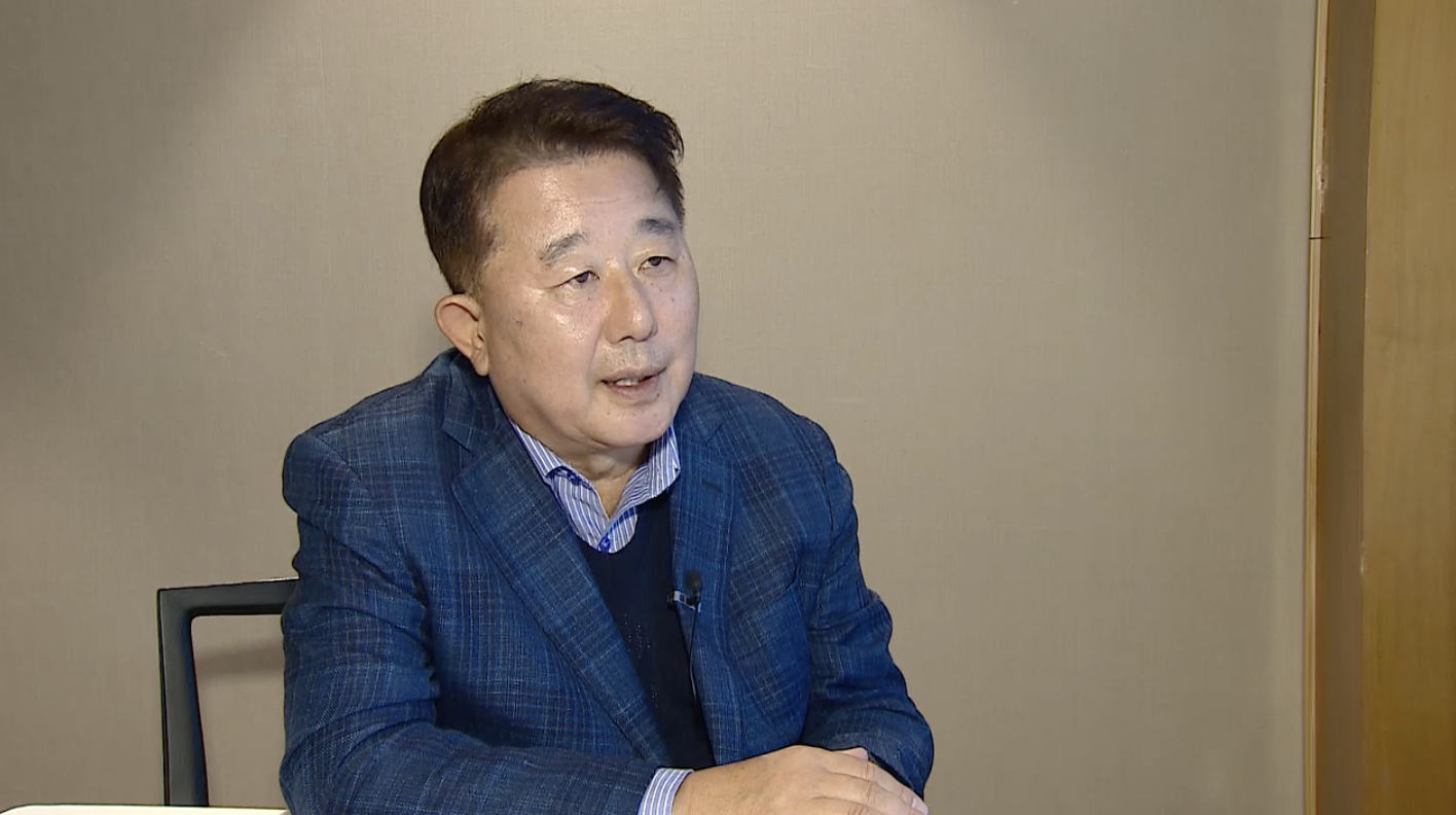 김성일 멜콘 대표가 22일 한국경제TV와의 인터뷰에서 상장 후 사업계획을 설명하고 있다.