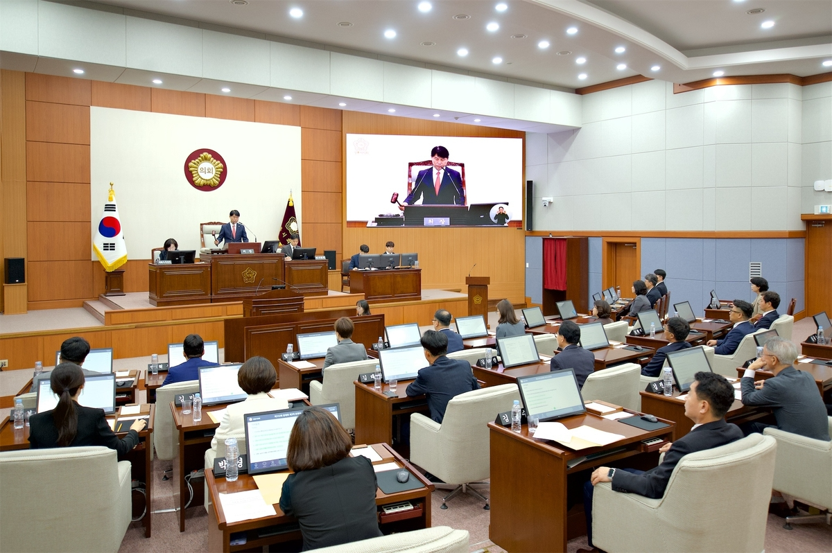 강릉시의회 제332회 제1차 정례회 제3차 본회의. 사진=강릉시의회