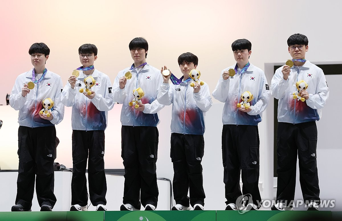 2026 아이치 나고야 아시안게임 e스포츠 혼성 리그 오브 레전드 결선 시상식. (사진=연합뉴스)