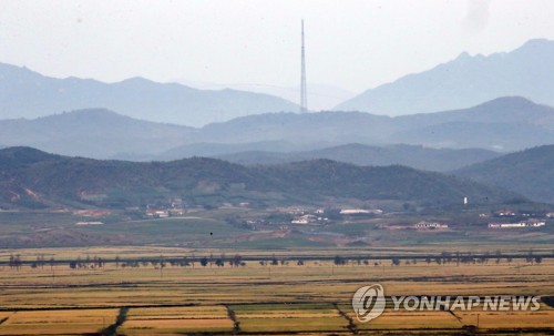 강화도 최북단 평화전망대에서 바라본 황해북도 개풍군 일대. 사진=연합뉴스