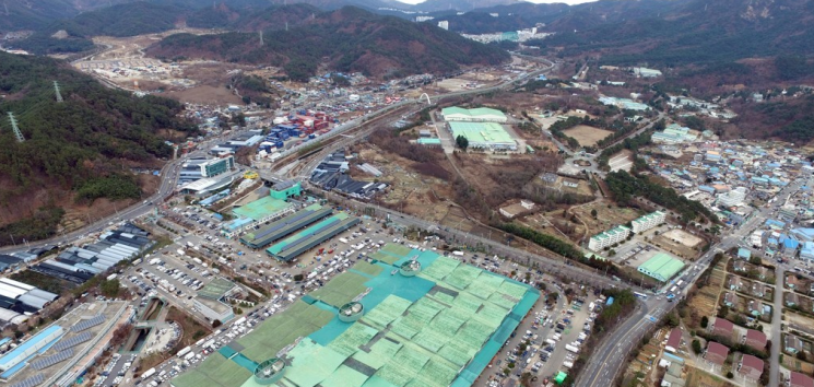 부산시가 첨단산업단지로 두려는 센텀2지구 예정지 전경. (출처=연합뉴스)