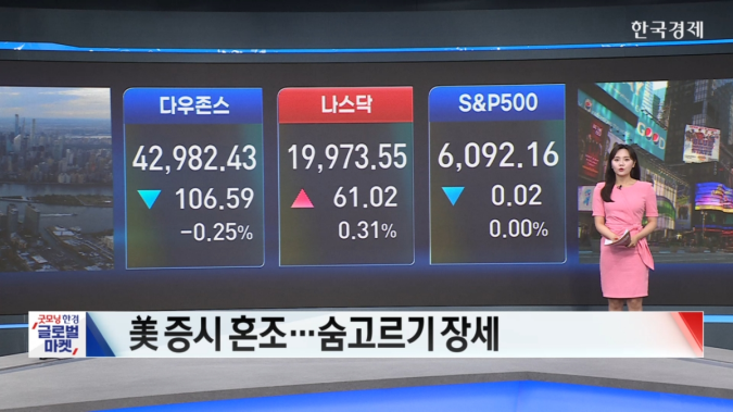 美증시 혼조...엔비디아 시총 1위 탈환-[글로벌 시황]