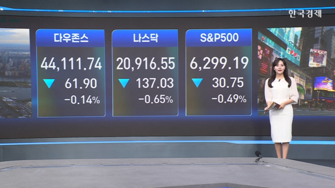 美 증시↓...트럼프 “제약·반도체 관세 일주일 후 발표” -[美증시 시황]