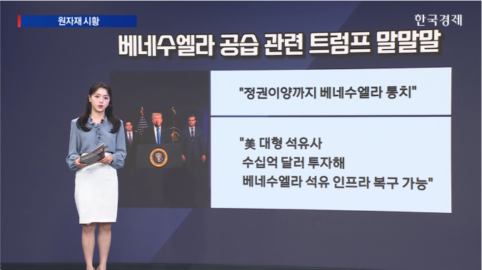 美, 베네수엘라 공습...유가 영향 미미 전망-[원자재 시황]