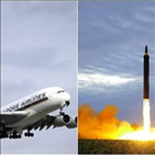 미사일,북한,항로,항공기