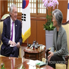 북한,트럼프,중단,지적,장관