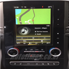 터치스크린,자동차,적용,센터페시아,정보