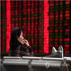 증시,아시아,거래,전날,마감