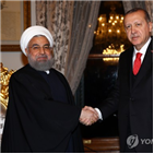 이란,터키,대통령,통화,며칠,나라