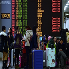 활주로,제설작업,결항