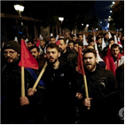 그리스,노동계,법안,이날,파업,의회,시위,국제