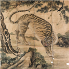 호랑이,미술,일본,중국,그림,작품,한국,국립중앙박물관