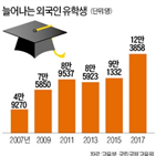 유학생,대학,외국인,한국,작년,유치,베트남,중국인,일본