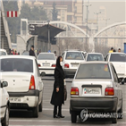 테헤란,대기오염,이란,정부,차량,대기,5일