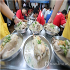 중국,수출,삼계탕