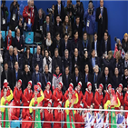 응원,단일팀,경기,올림픽,북한,응원단