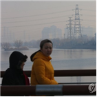 중국,대기,먼지